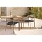Armen Living Santo Indoor Outdoor Stackable Dining Chair in Eucalyptus Wood with Charcoal Rope, PK2 LCSASICHR - alternate 2